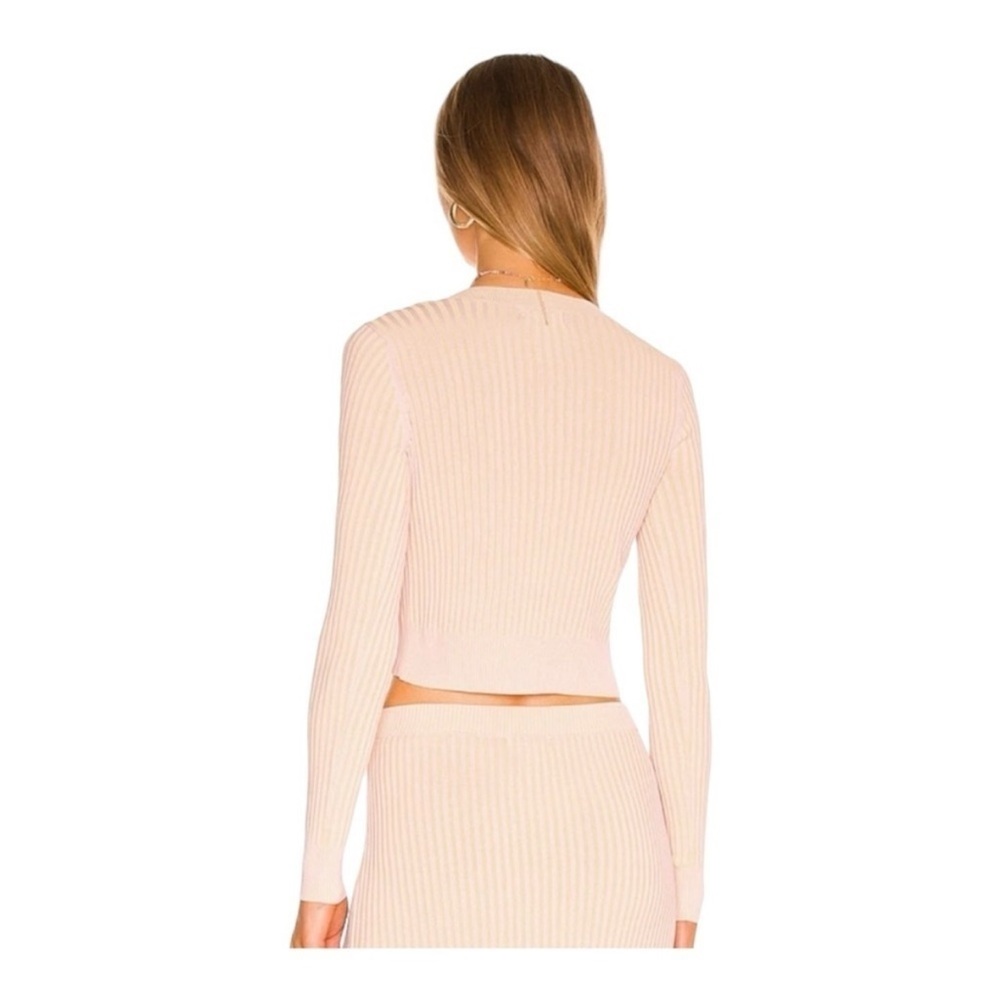 Cream Ribbed Knit Cardigan Set - Picture 4 of 10